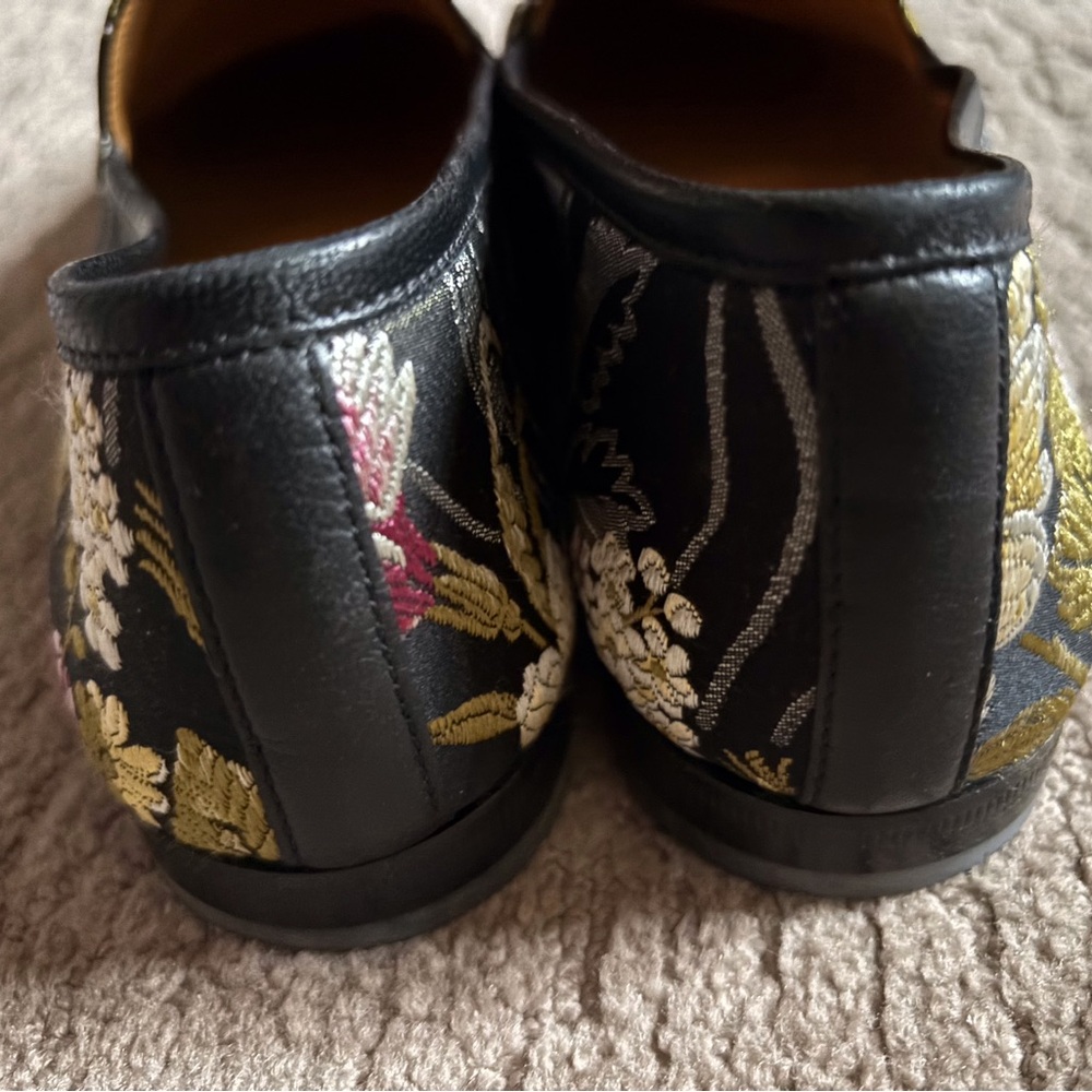 Gucci Floral Embroidered Women's Loafers Size 40 - Picture 4 of 9